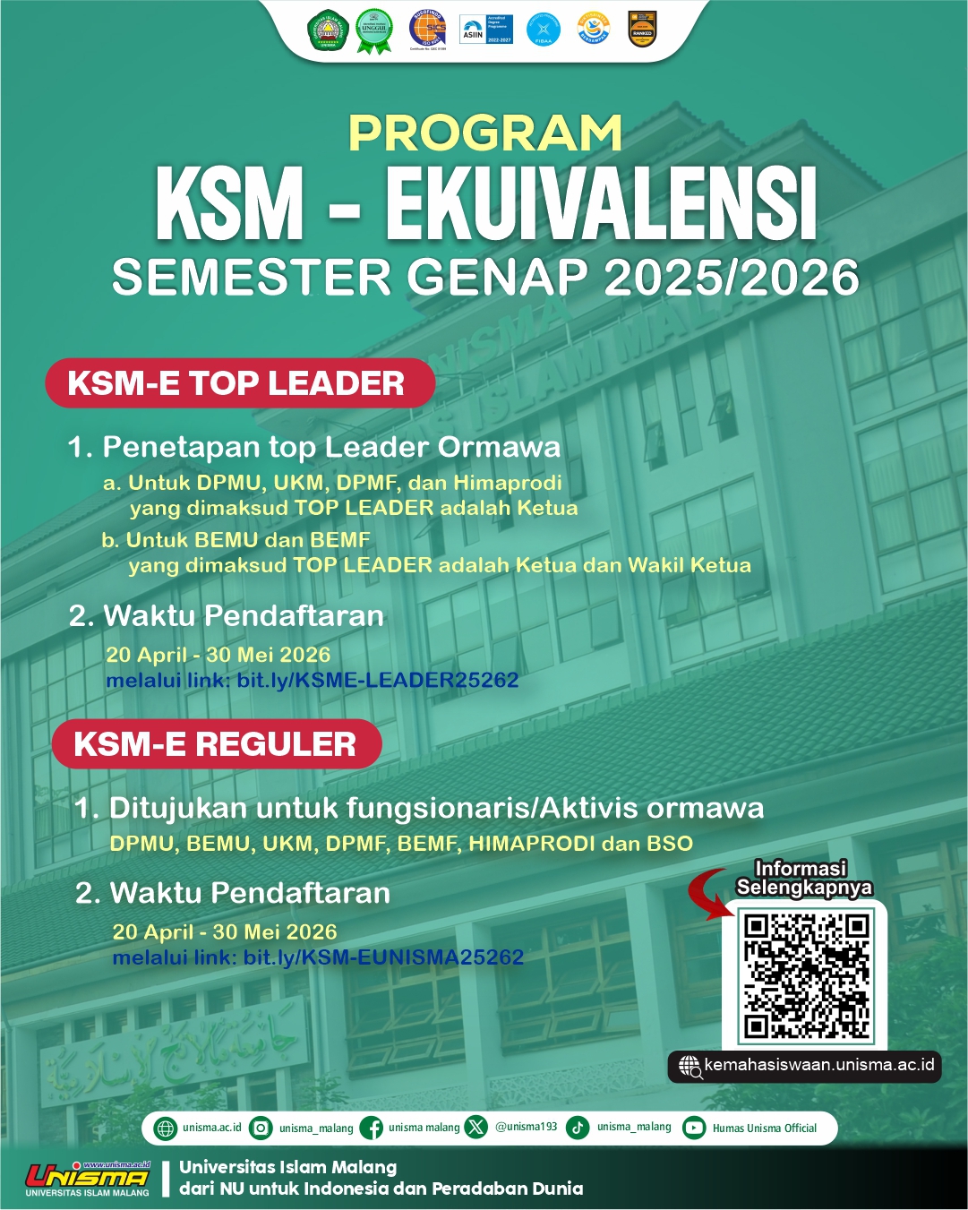 Poster KSM-E Genap 2025/2026